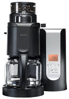 KRUPS KM7005 Grind and Brew Coffee Maker with Stainless Steel Conical Burr Grinder