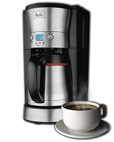 Melitta 10-Cup Coffee Maker with Vacuum Stainless Thermal Carafe (46894A)
