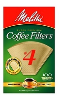 Melitta Cone Coffee Filters Natural Brown #4 100 count