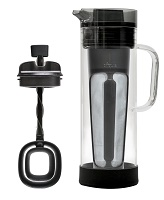 Primula PCBGY-5450-DST Cold Brew Glass Carafe Iced Coffee Maker, Clear
