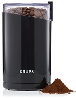 KRUPS F203 Electric Spice and Coffee Grinder with Stainless Steel Blades, Black